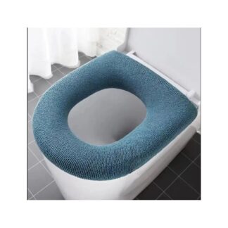 Universal Plush Toilet Seat Cover Pumpkin Motif Bathroom Essential