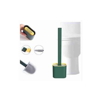 Toilet Brush with Holder, New Good Quality Silicone Toilet Cleaning Brush and Holder Set -1Pcs
