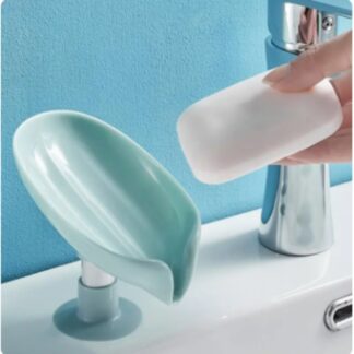 1 PC Soap Holder Leaf Shape Soap Tray Bathroom Shower Drain Soap Dish Soap Storage Container For Bathroom and Bathroom Accessories