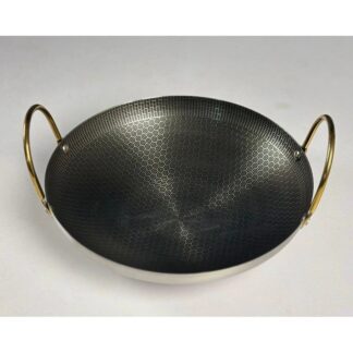 21cm Stainless Steel Non-Stick Honeycomb Kadai