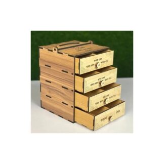 "Wooden Medicine Storage Box – First Aid Organizer Case for Home & Office"