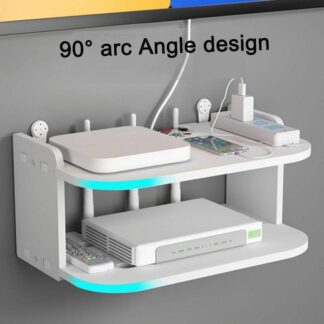 Setup Box Stand/WiFi Router Stand Wall Mount for Home Wall Shelf for Holding Speakers WiFi Router Game Console Remote Streaming Device