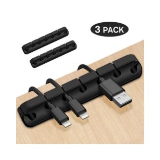 5 Clips 1pcs/Cable Holder Self Adhesive Cable Clips Cord Holder Organizer for Home and Office Desk Organization