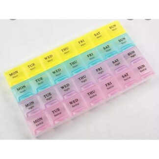 7 Days Medicine Kit box organizer with 28 grids Week day medicine box from Morning-noon-night