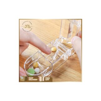 PORTABLE MEDICINE TABLET CUTTER BOX