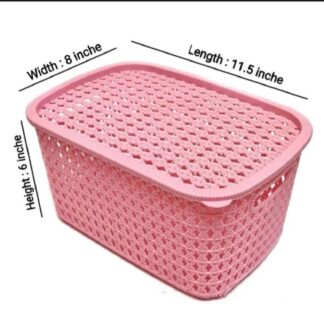 premium quality plastic storage basket organizer