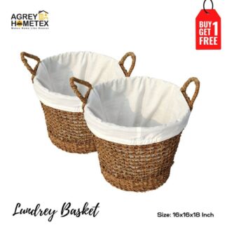 Eco-friendly storage basket with cover (16"x16"x18")