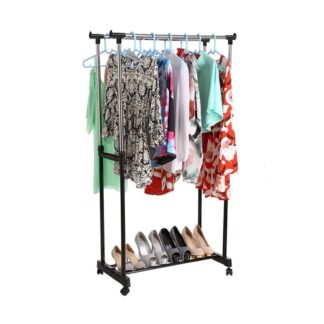 Double Pole Portable Cloth Rack / Cloth Hanger (6806)