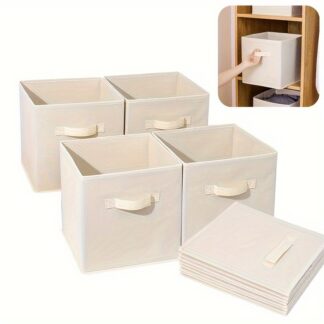26x26x28cm Cubes Bins Pure Color Non Woven Square Storage Box Clothes Toys Sundries Storage Box Wardrobe Drawer Organizer