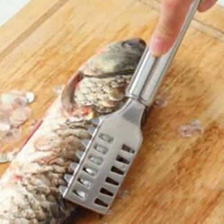 Stainless Steel Fish Scale Cleaner - Silver kitchen tools