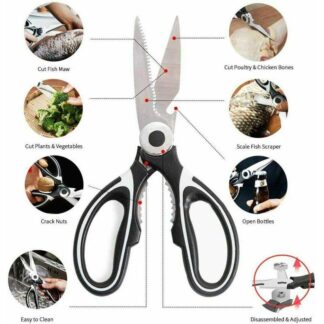 Super Power Kitchen Scissors Stainless Steel Poultry Scissors Chicken Duck Fish Seafood Cutter Multifunction Kitchen Tools - Kitchen Accessories
