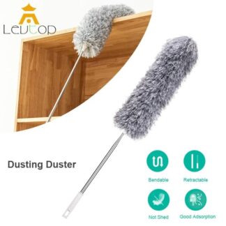 Home Cleaning Brush Sweeping Ceiling Duster Dust Cleaner Dust Artifact Extendable Microfiber Dusting Duster Handle Telescopic by Dhaka Shopping zone-Multicolour