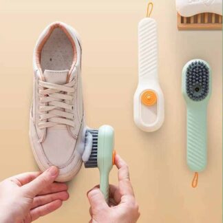 Lifestyle Mall   Shoes Clothes Brush with Soap Dispenser Automatic Liquid Discharge Bathroom Laundry Scrub Soft Cleaning Brushes Household Tools-Brushes, Sponges & Wipers