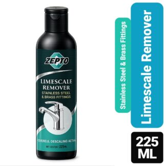 Zepto Premium Limescale Remover (225ml) – Powerful Descaling Action for Stainless Steel & Brass Fittings | Advanced Hard Water Stain Specialist