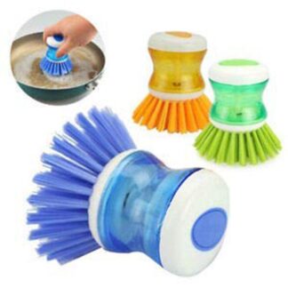 Plastic Cleaning Brush with Liquid Soap Dispenser, Kitchen, Laundry and Other Household Cleaner