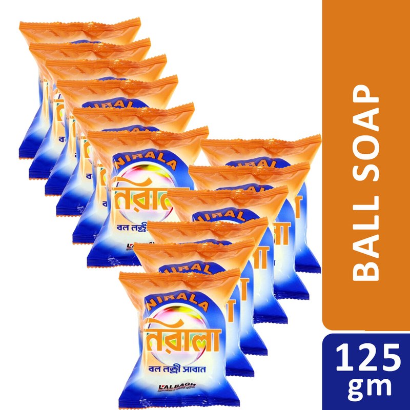Nirala Ball Laundry Soap 125Gm-12Pieces