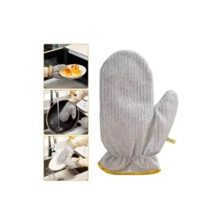 Waterproof Dishwashing Cleaning Gloves For Kitchen Household Washing Up Rubber Hand Gloves One Size Fits All Two Piece