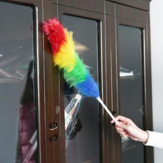 Magic Mini Cleaning Dust Cleaner - Long Handle Static China Microfiber Magic Anti-Static Cleaning Feather Duster - Achieve Deep-Cleaning Power 1 pc